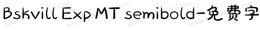 Bskvill Exp MT semibold字体转换